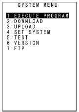 system menu