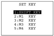 SET KEY