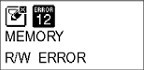 MEMORY R/W ERROR